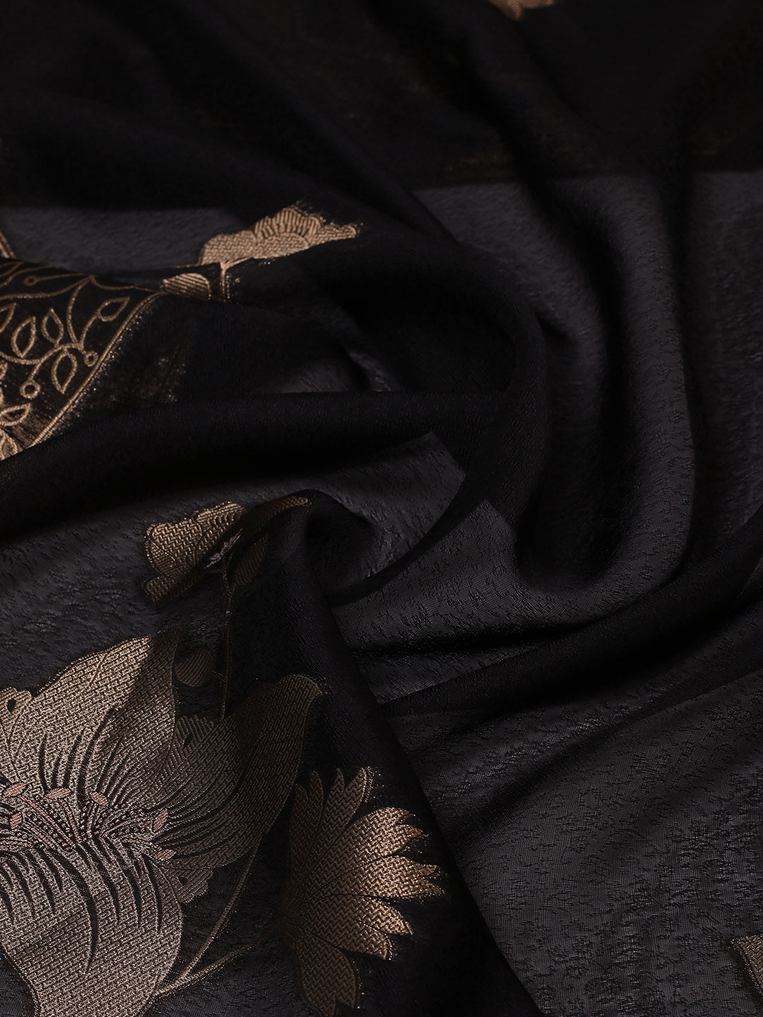 Embroidered Art Silk Suit With Pant &amp; Dupatta