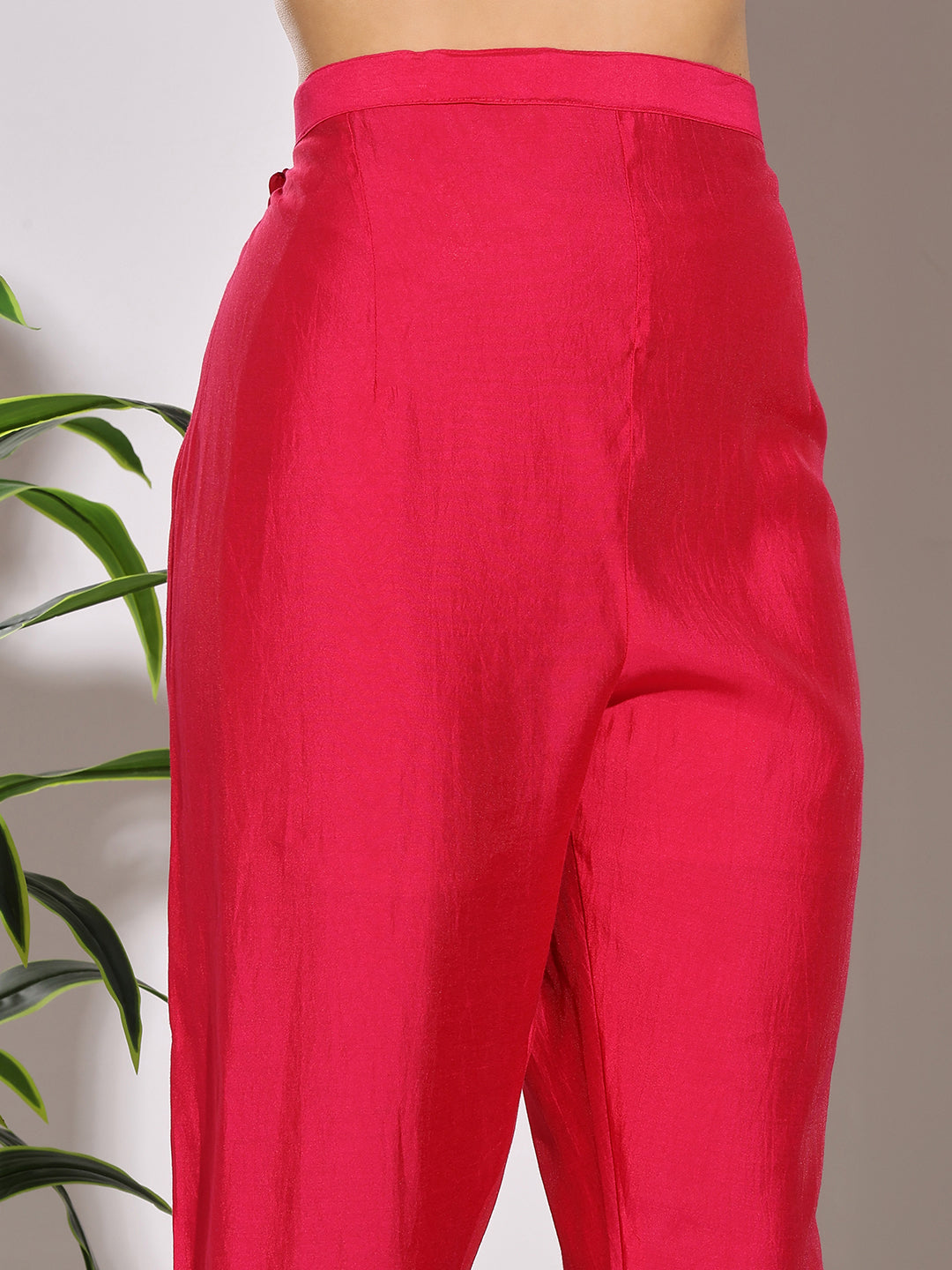 Embroidered Muslin Kurta With Pants &amp; Dupatta