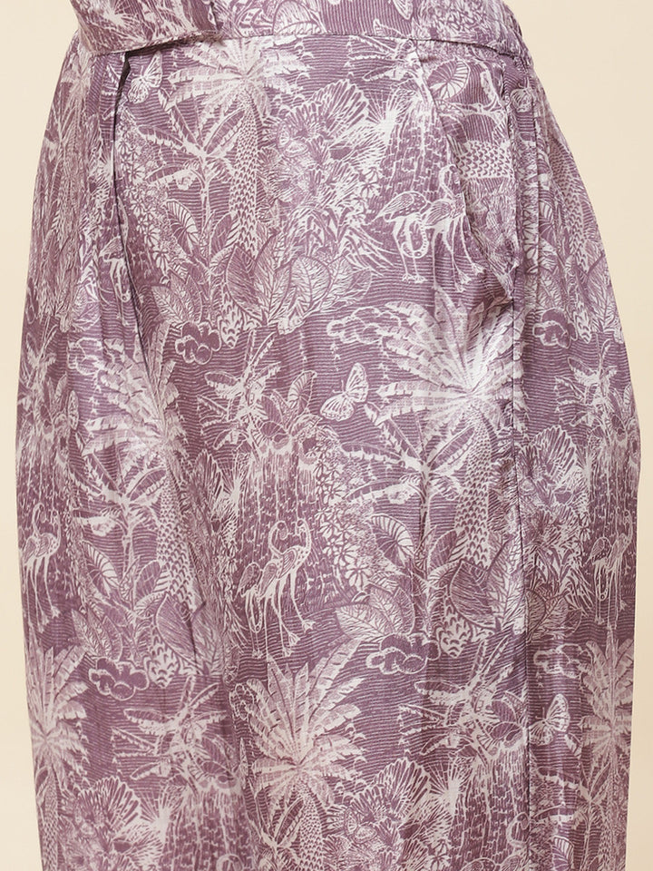 Printed Cotton Kurti With Pants