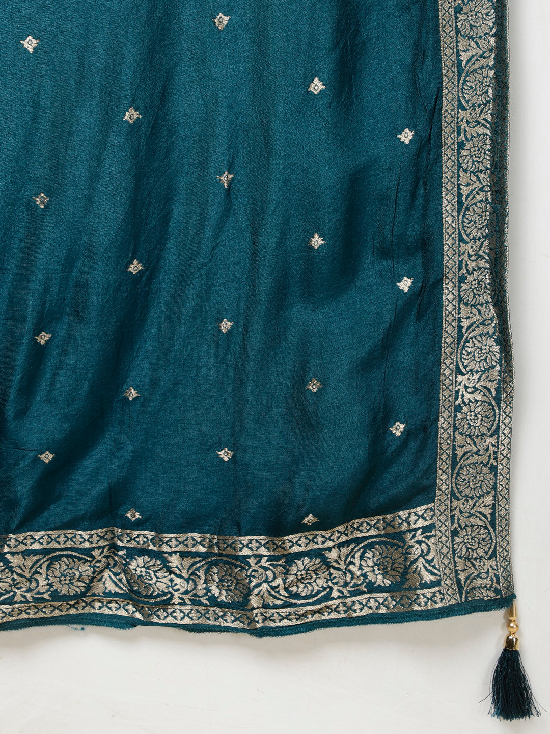 Printed Handloom Kurta With Pants &amp; Dupatta