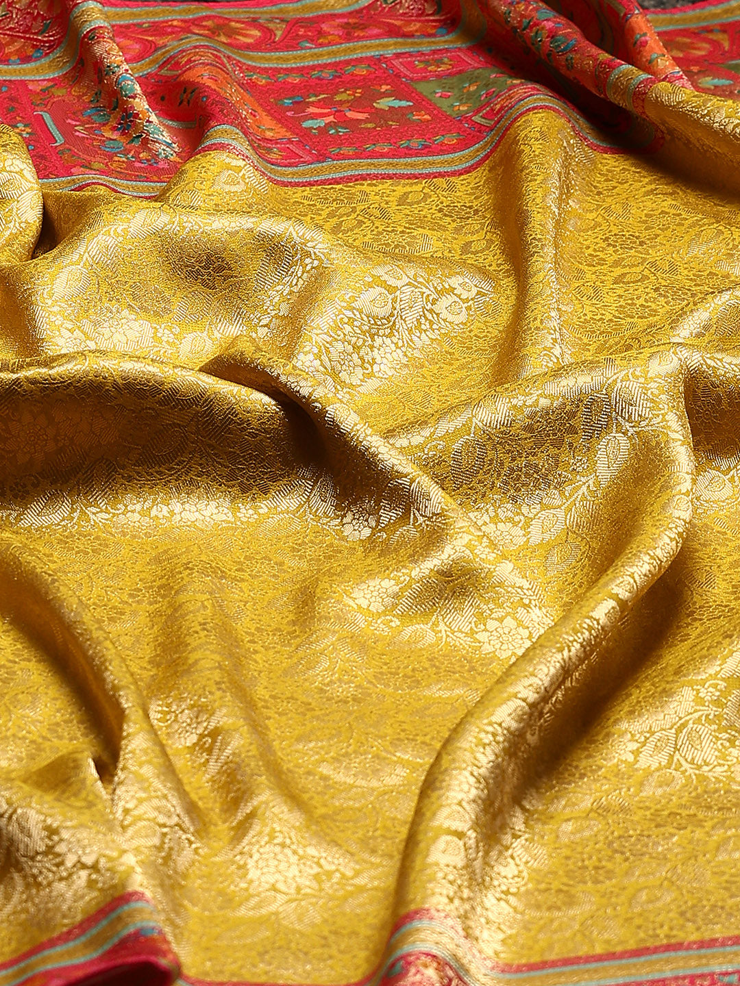 Embroidered Dola Silk Saree