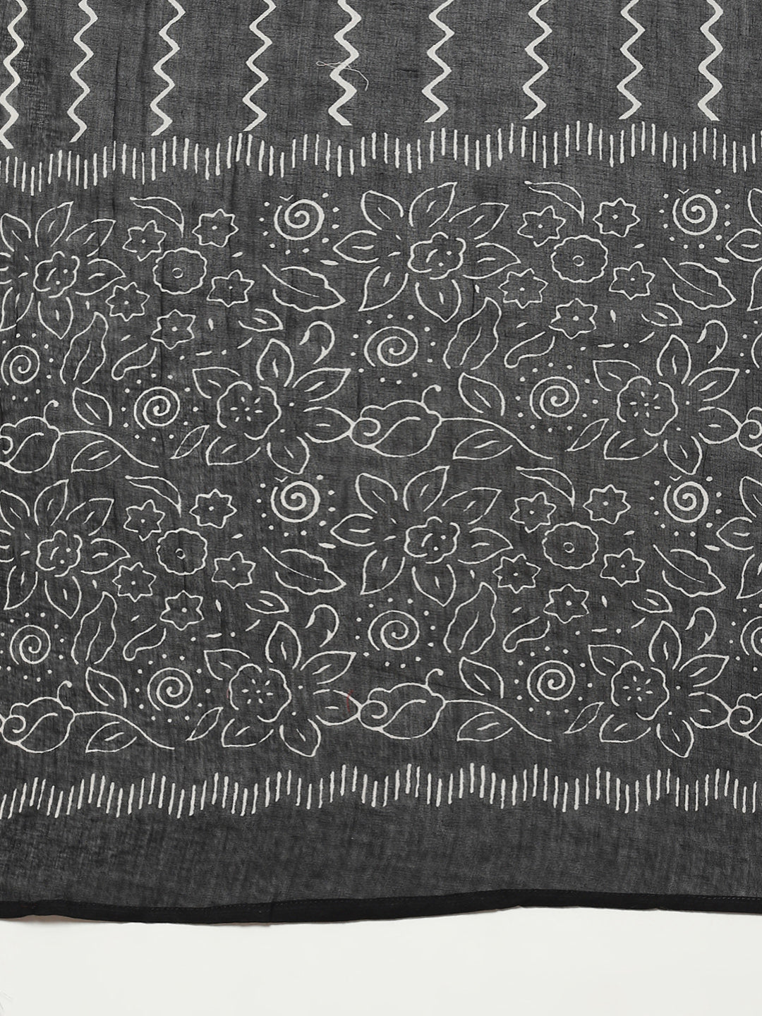 Printed Cotton Kurta With Pant &amp; Cotton Dupatta