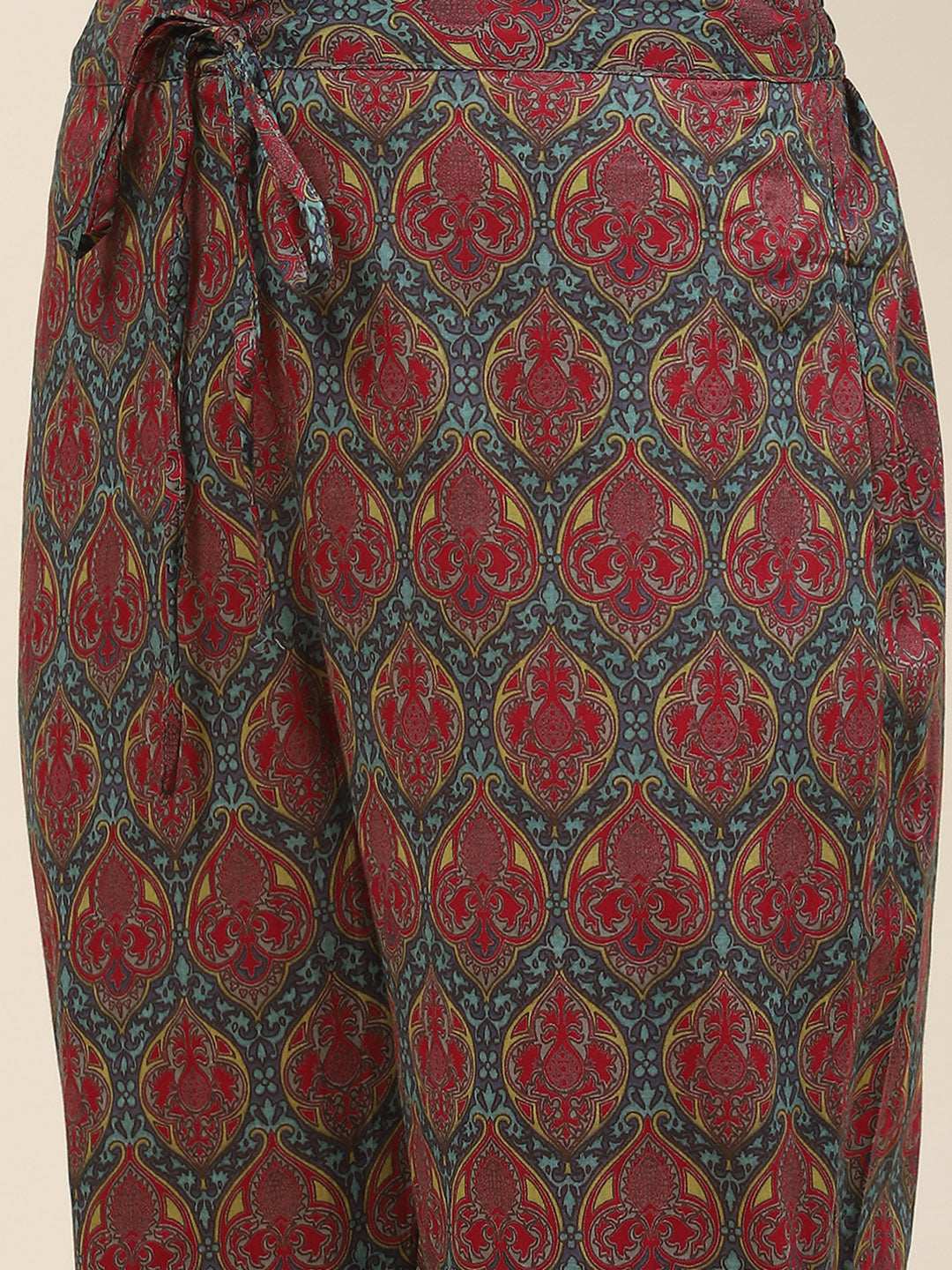 Floral Printed Cotton Kurta With Pants