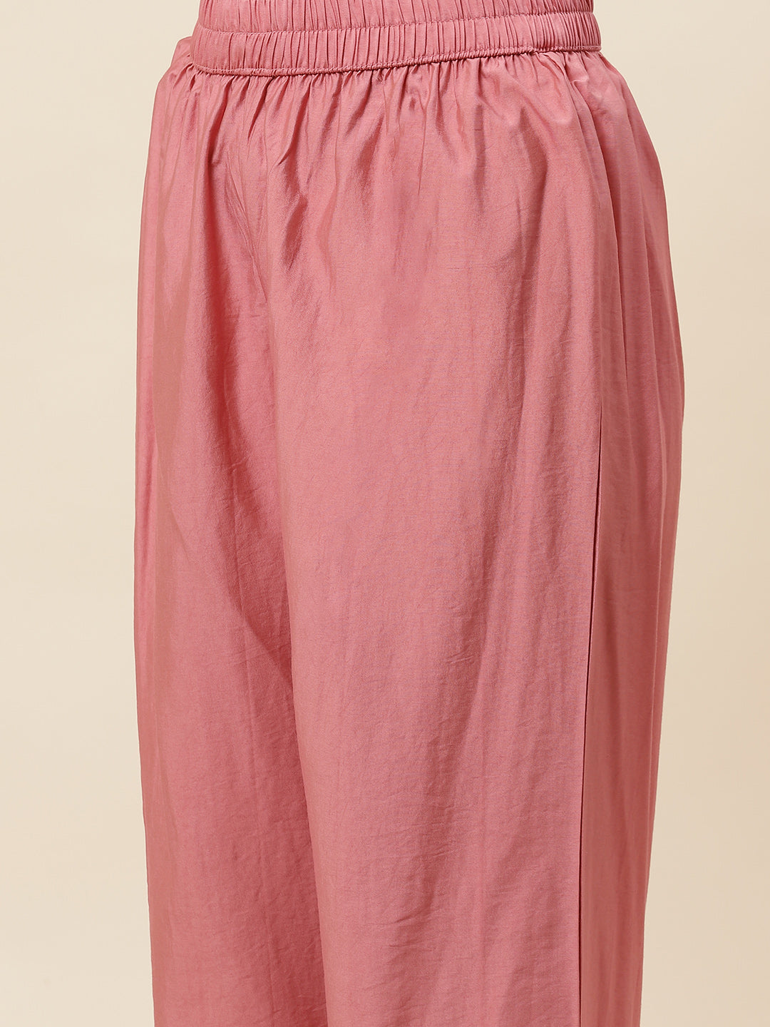 Floral Printed Organza Kurta With Pants & Dupatta