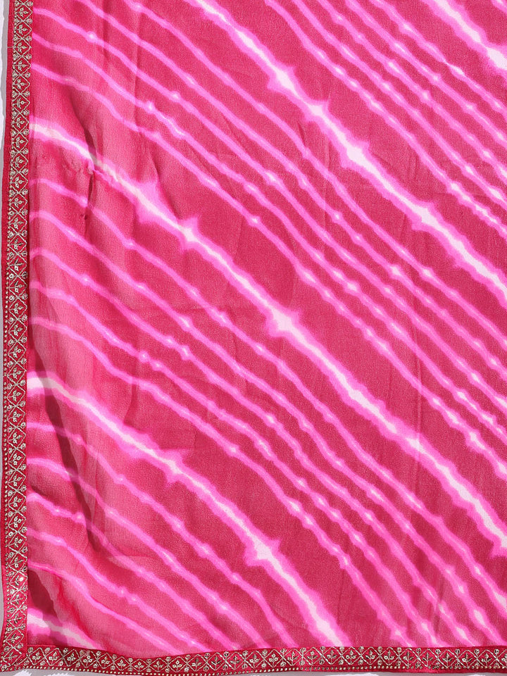 Printed Georgette Saree
