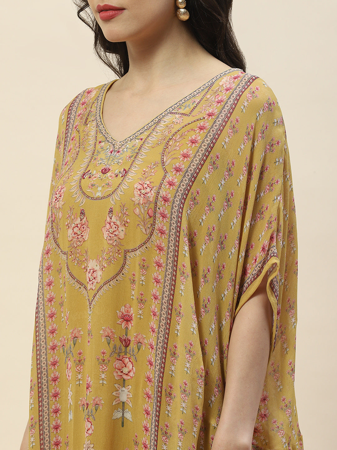 Digital Print Georgette Kaftan Kurta
