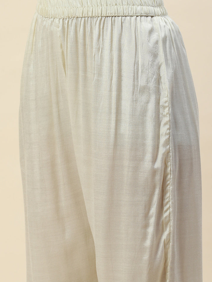 Floral Print Muslin Kurta With Pants