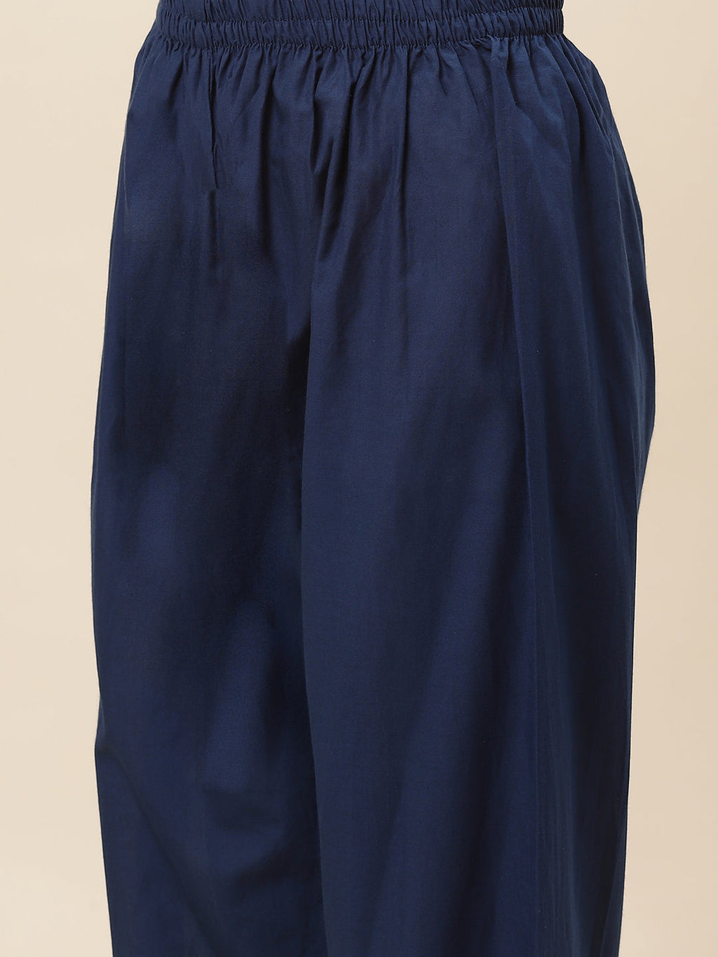 Floral Printed Chanderi Kurta With Pants & Dupatta