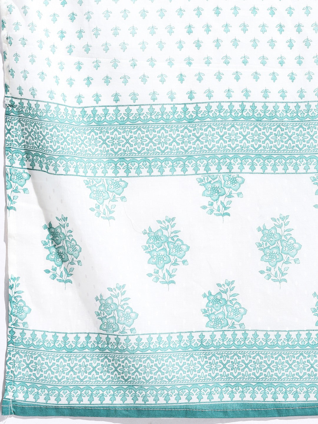Printed Cotton Blend Kurta With Pant &amp; Dupatta