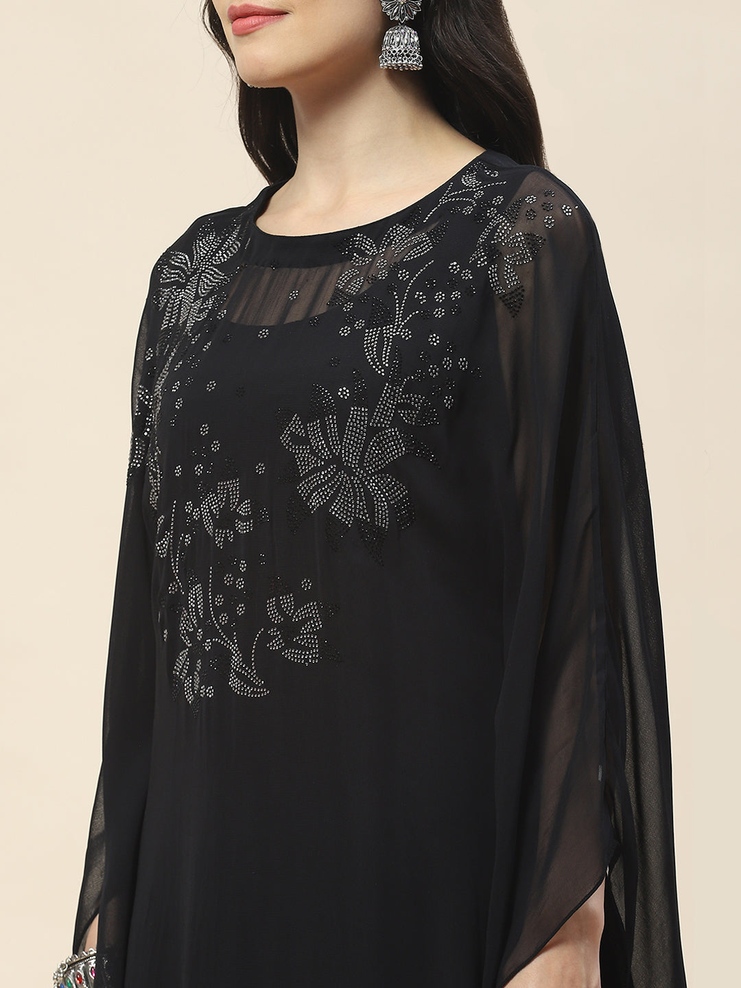 Swarovski Georgette Kurta With Pants