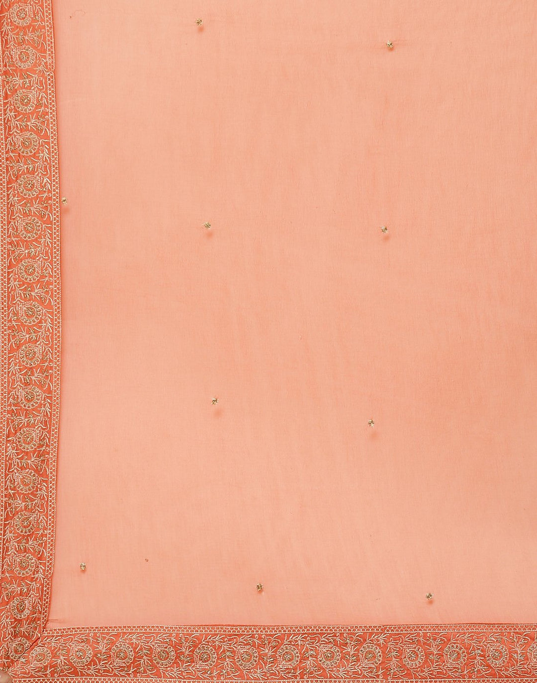 Embroidered Cotton Chanderi Salwar Kameez Stitched Suit With Chiffon Dupatta