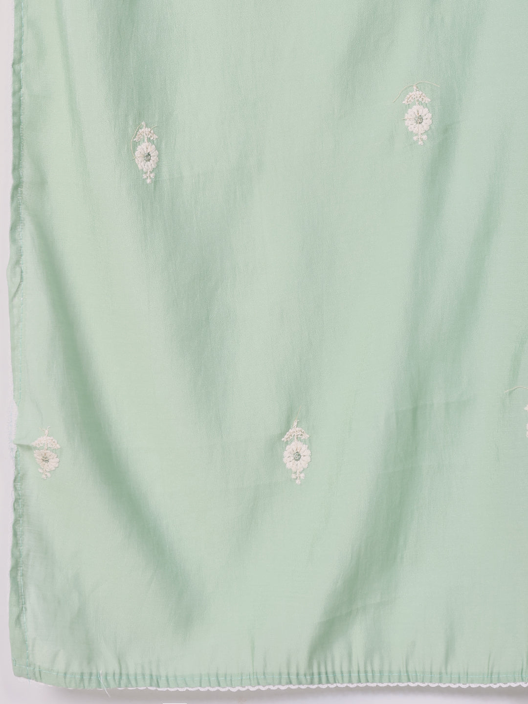 Printed Cotton Blend Kurta With Pants &amp; Dupatta