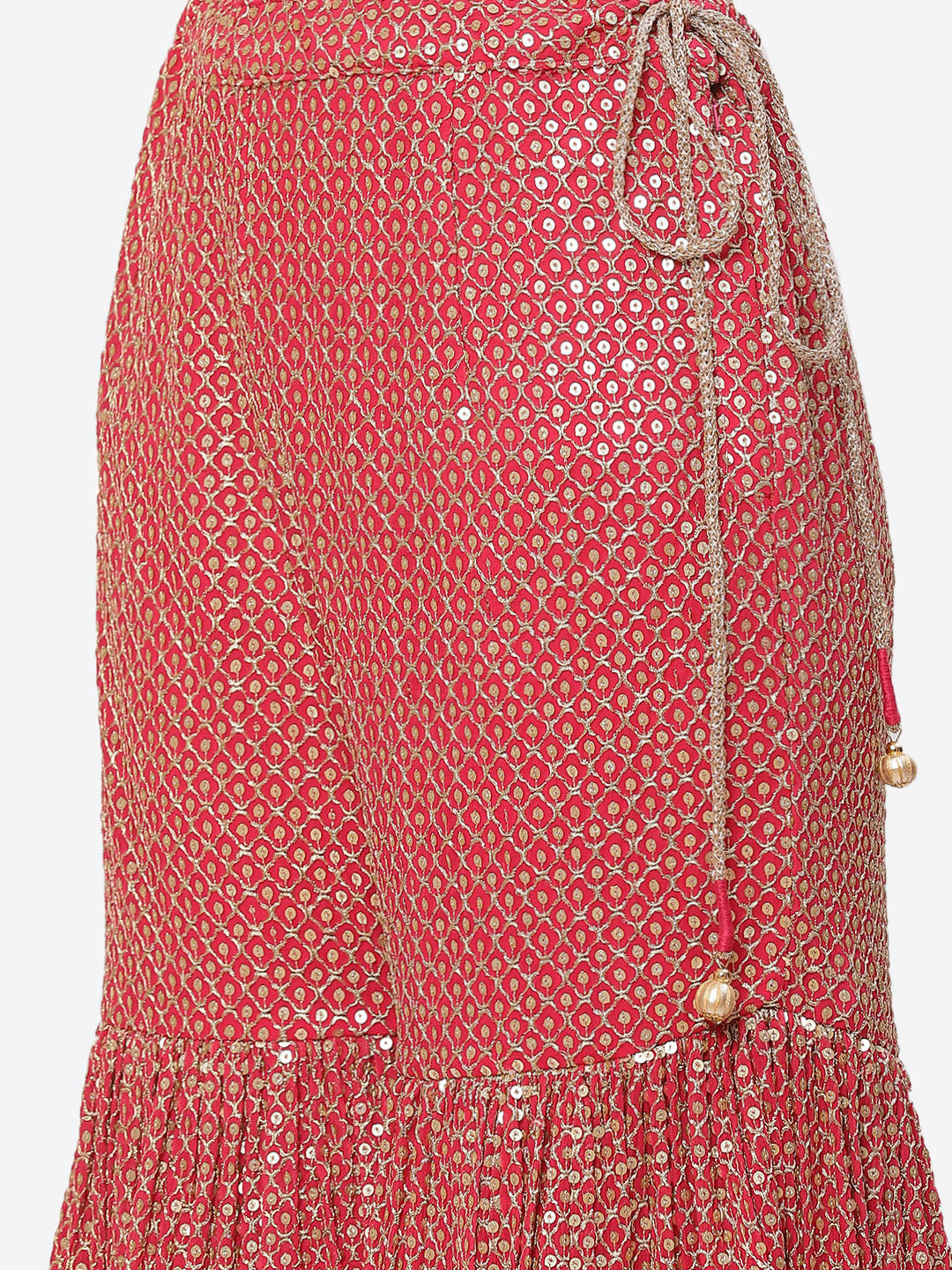 Sequenece Georgette Stitched Salwar Kameez With Net Dupatta