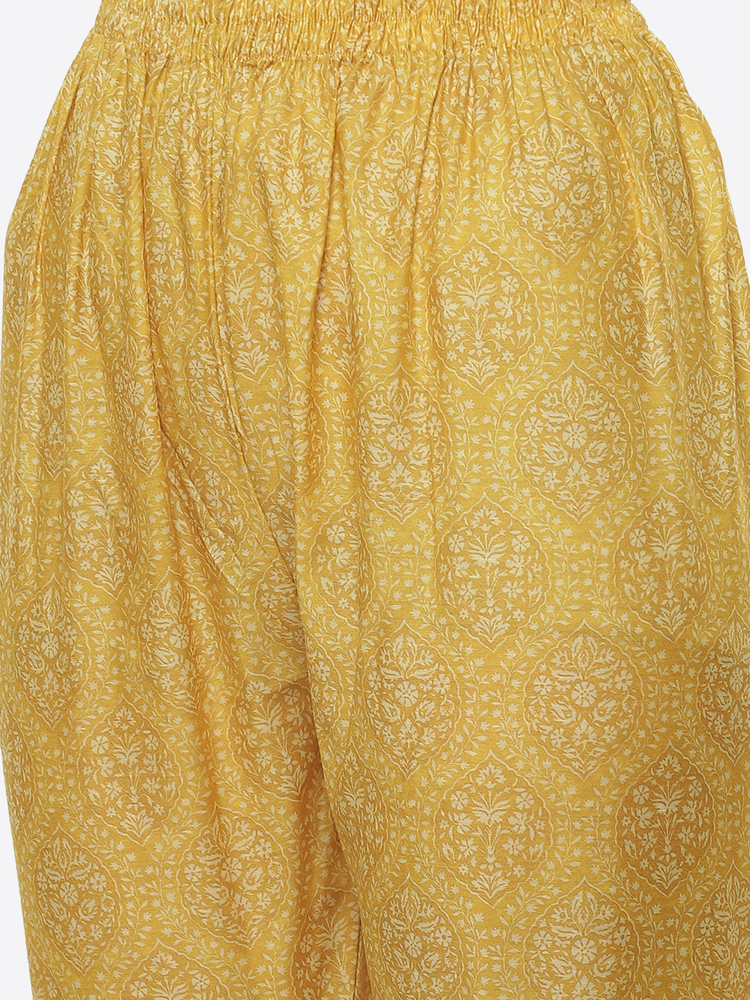 Printed Cotton Kurti With Pant And Dupatta