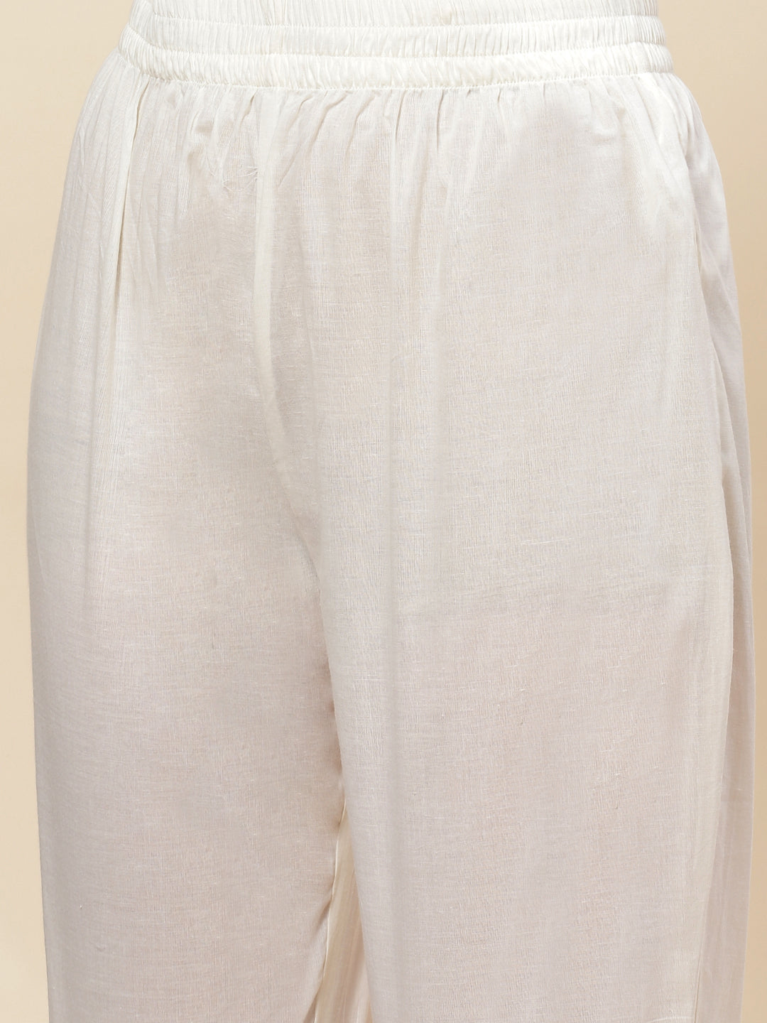 Floral Printed Cotton Kurta With Pants &amp; Dupatta