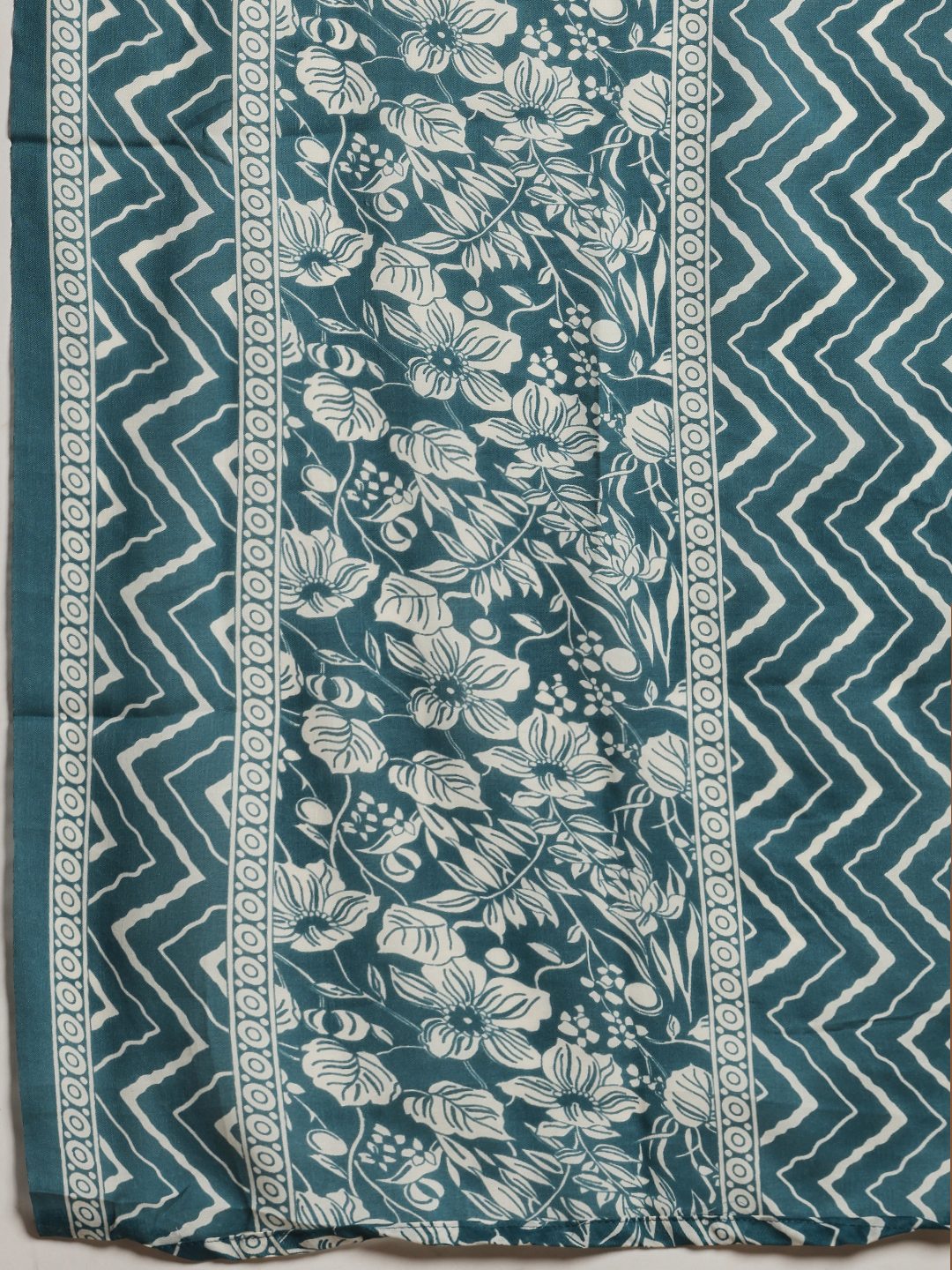 Printed Cotton Kurta With Pant &amp; Dupatta