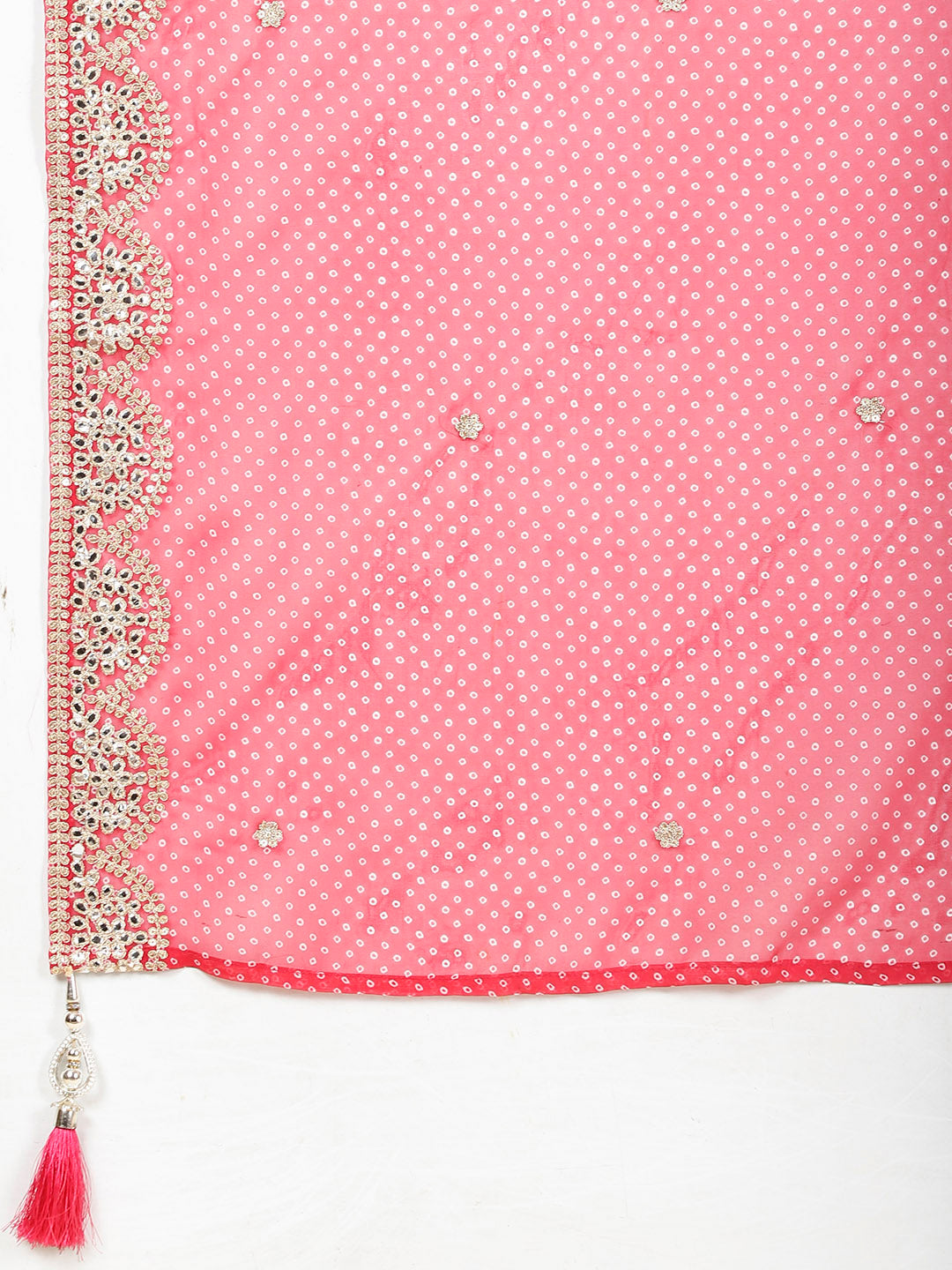 Zari Jaal Embroidered Banarsi Kurta With Pants &amp; Dupatta