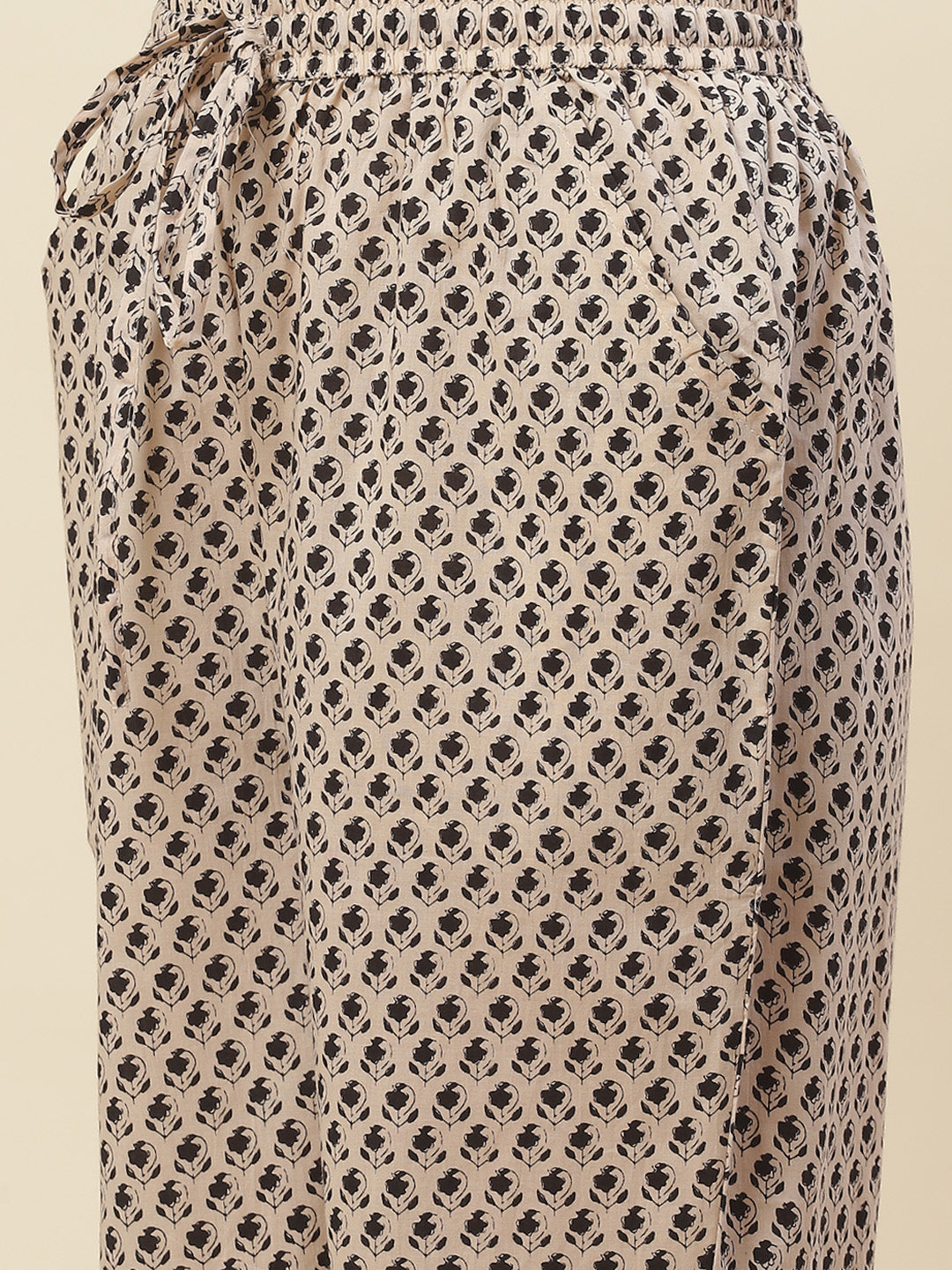 Printed Cotton Kurta With Pants