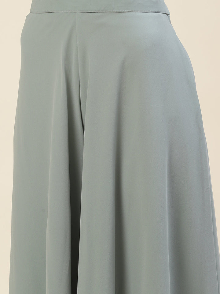 Sequin Embroidered Georgette Kurta With Palazzo &amp; Dupatta
