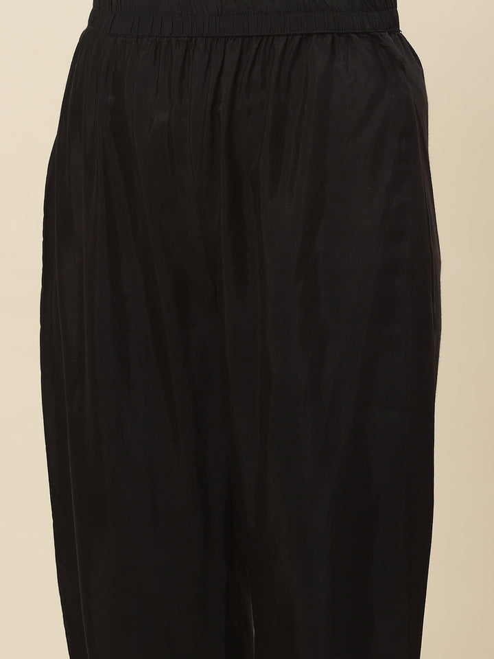Printed Georgette Kurta With Pants &amp; Dupatta