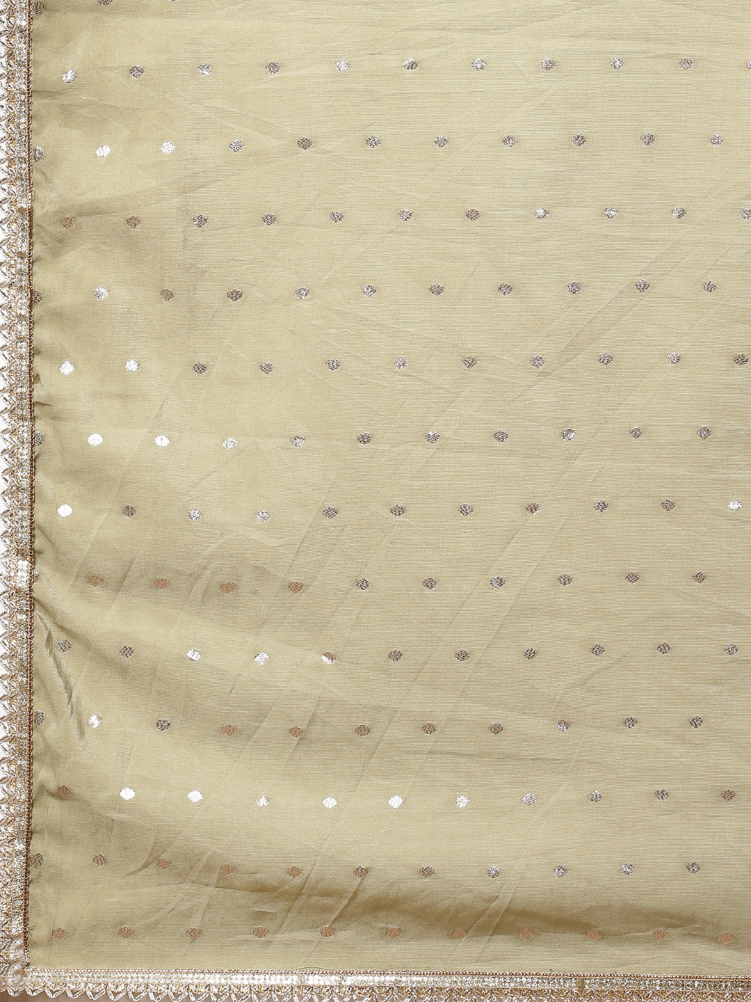 Embroidered Cotton Kurti With Pant And Dupatta