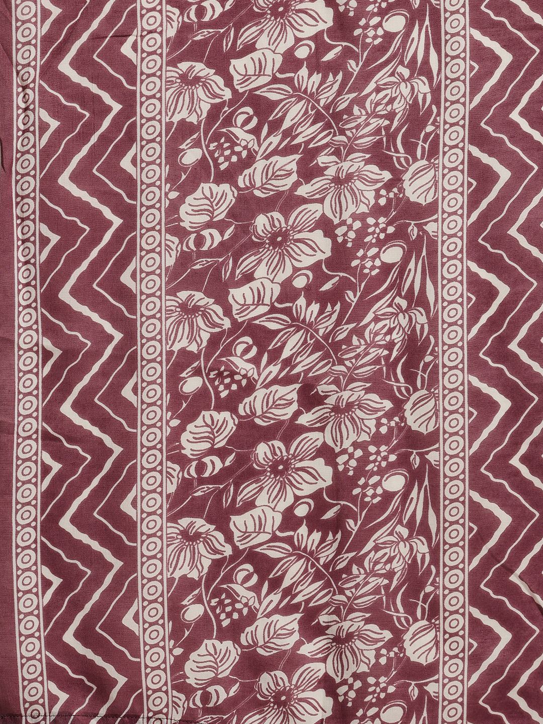 Printed Cotton Kurta With Pant &amp; Dupatta