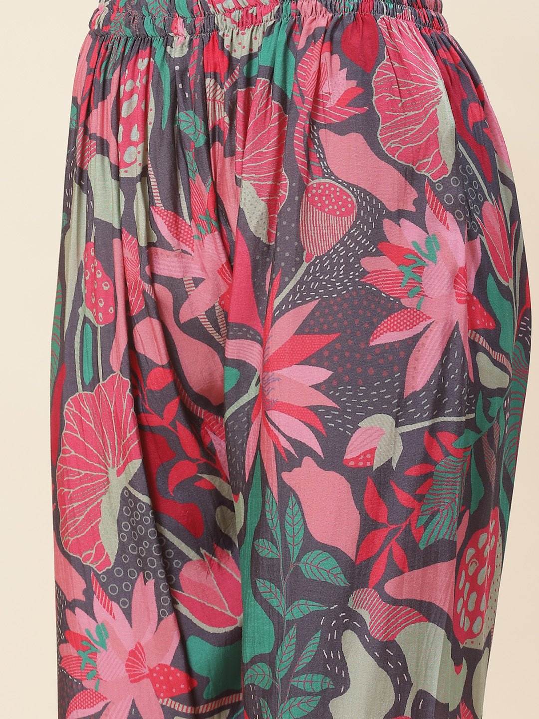 Printed Muslin Kurti With Pants