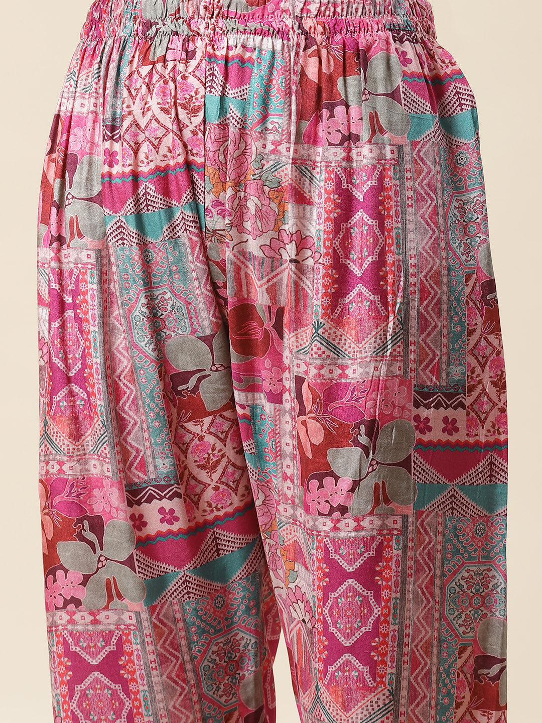Printed Muslin Kurta With Pants