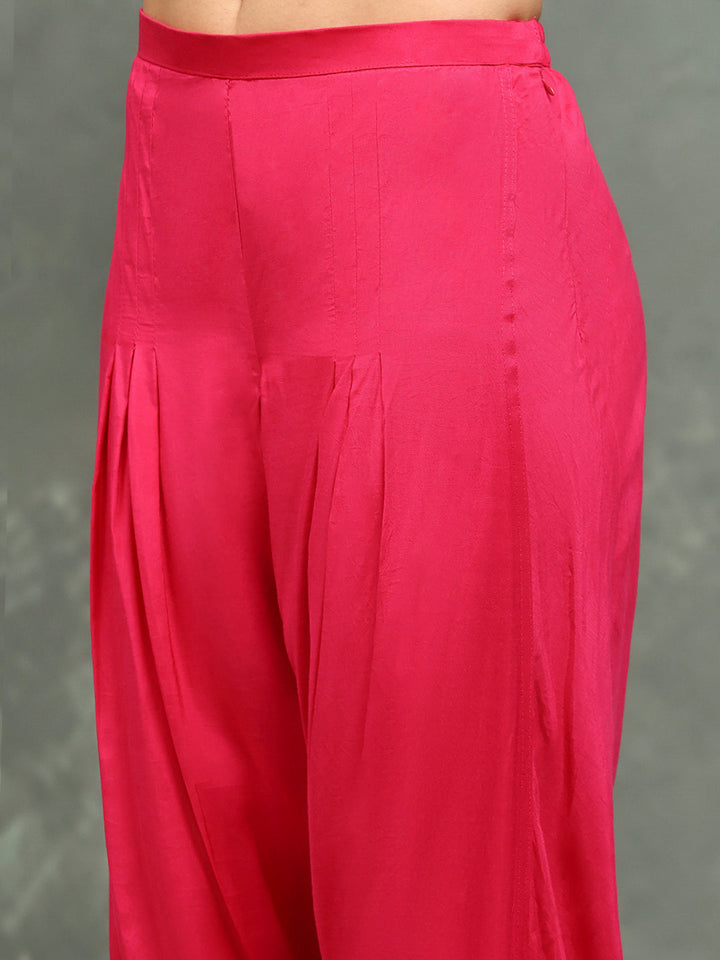 Printed Chinon Kurta With pants