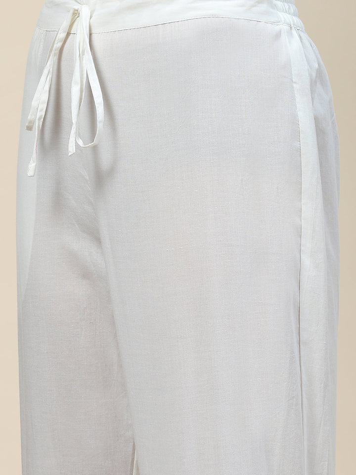 Plain Cotton Kurta With Pants