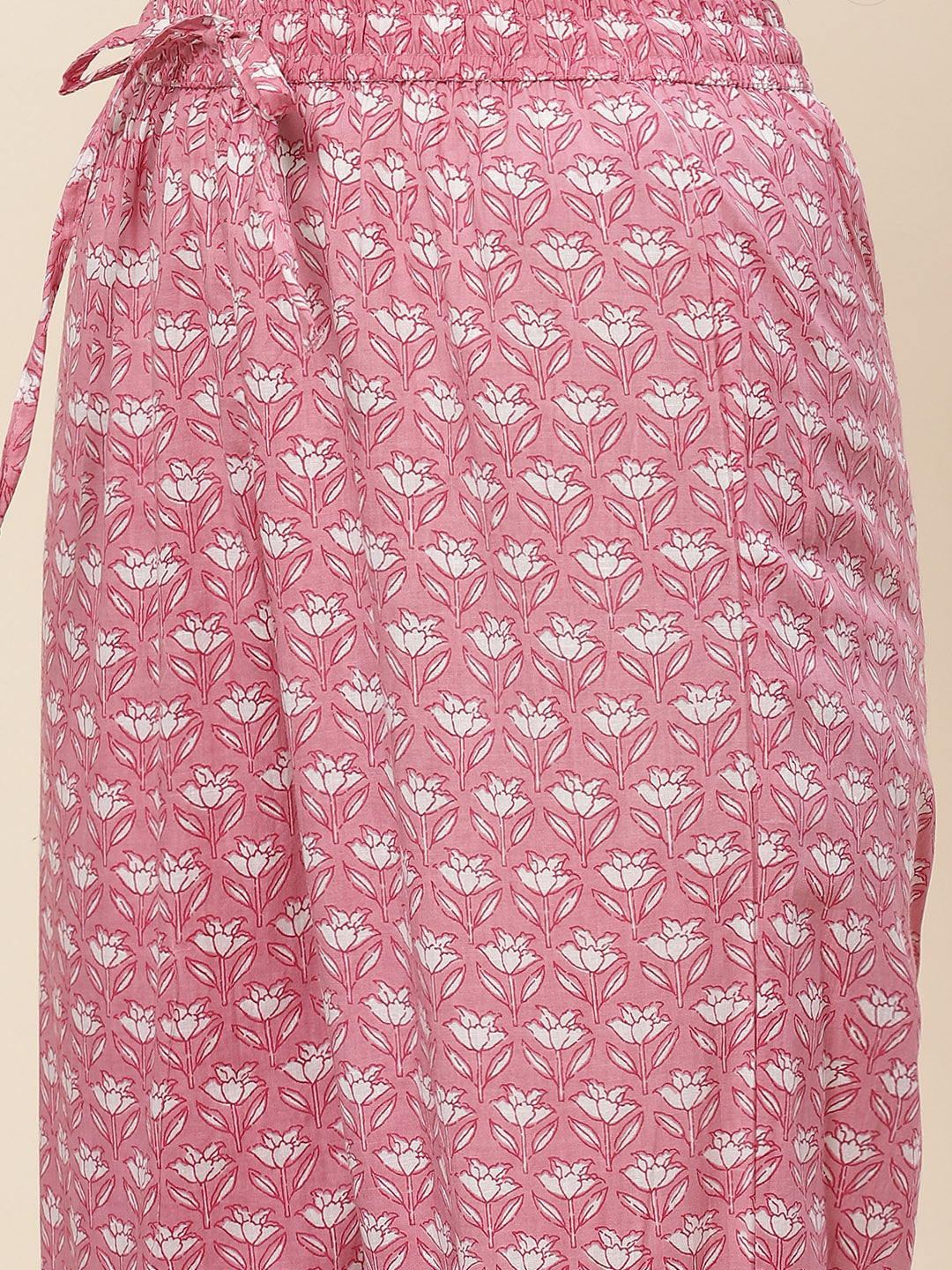 Printed Cotton Kurta With Pants