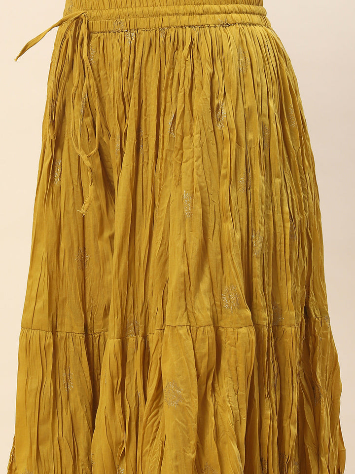 Printed Cotton Kurta With Sharara