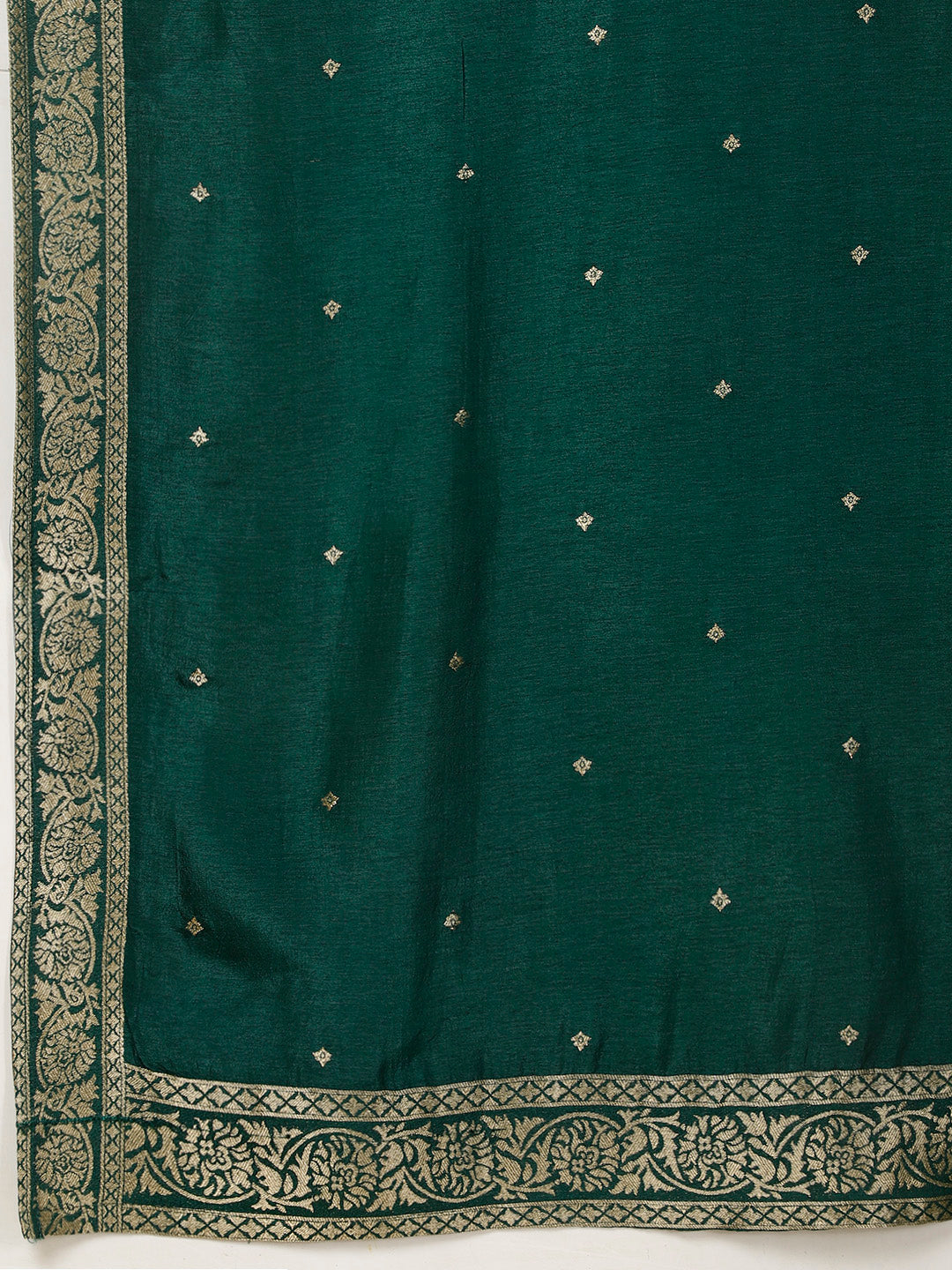 Ethnic Motifs Banarasi Kurta With Pants &amp; Dupatta