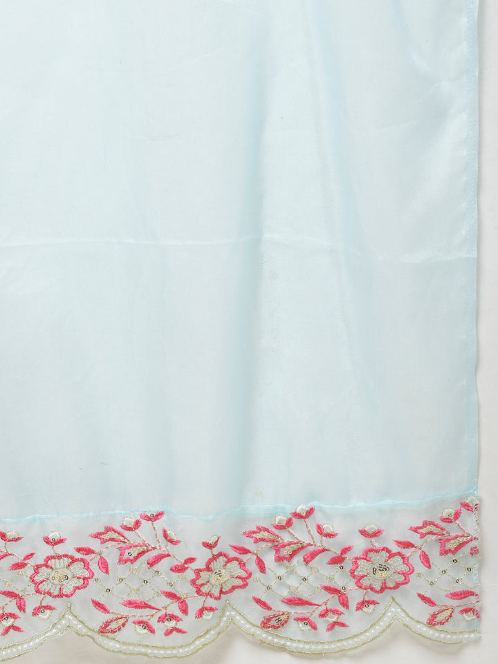 Booti Printed Cotton Kurta With Pants &amp; Dupatta