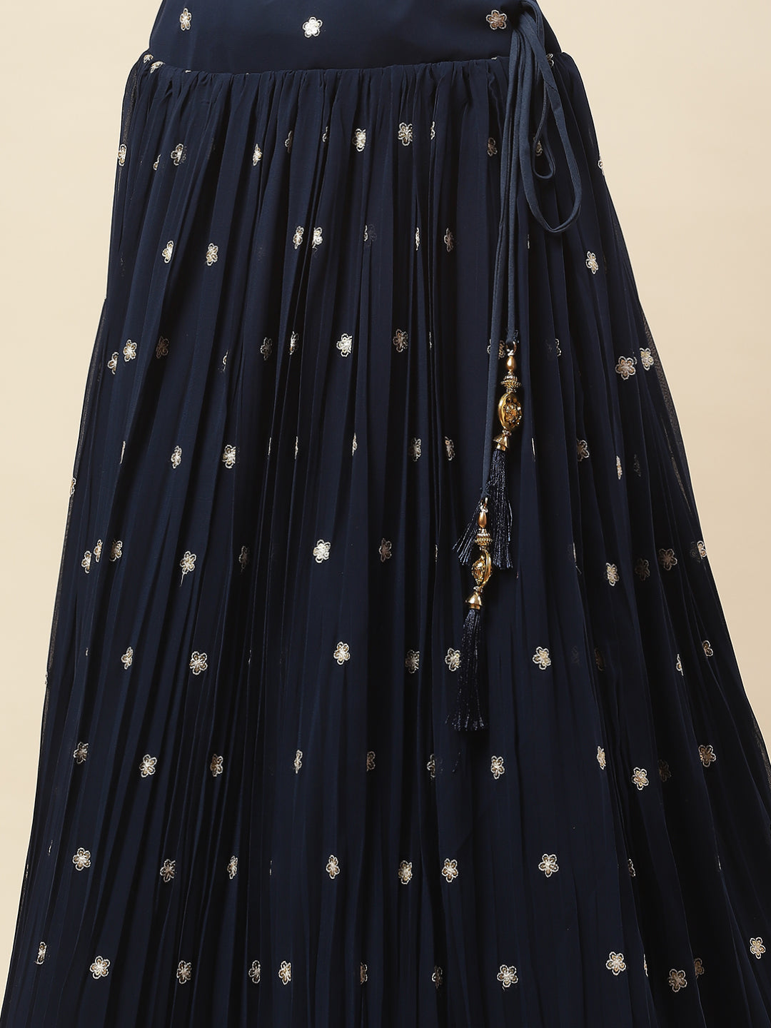 Embroidered Georgette Skirt