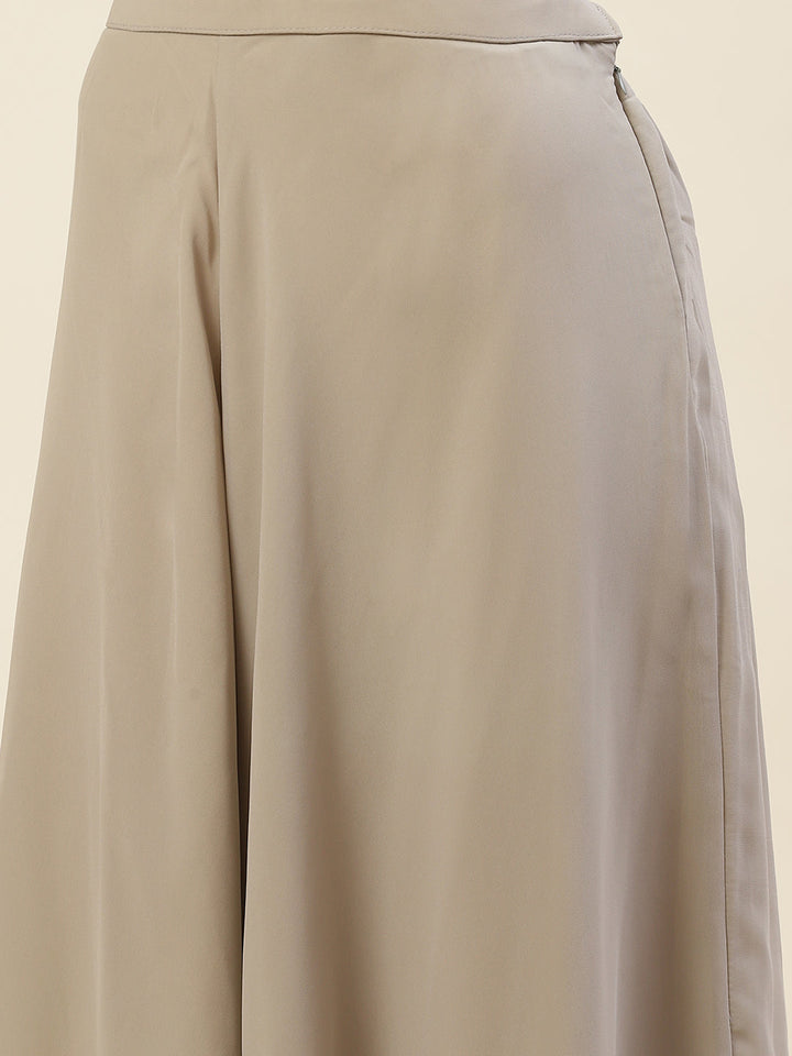 Sequin Embroidered Booti Georgette Kurta With Palazzo &amp; Dupatta