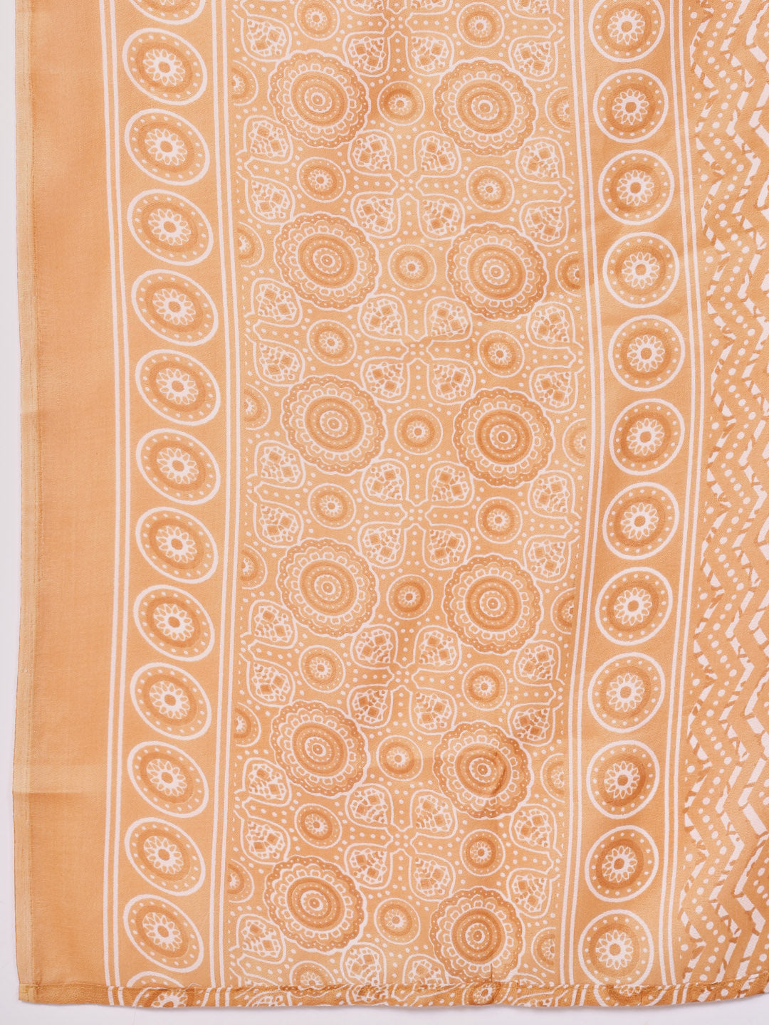 Floral Printed Cotton Kurta With Pants &amp; Dupatta