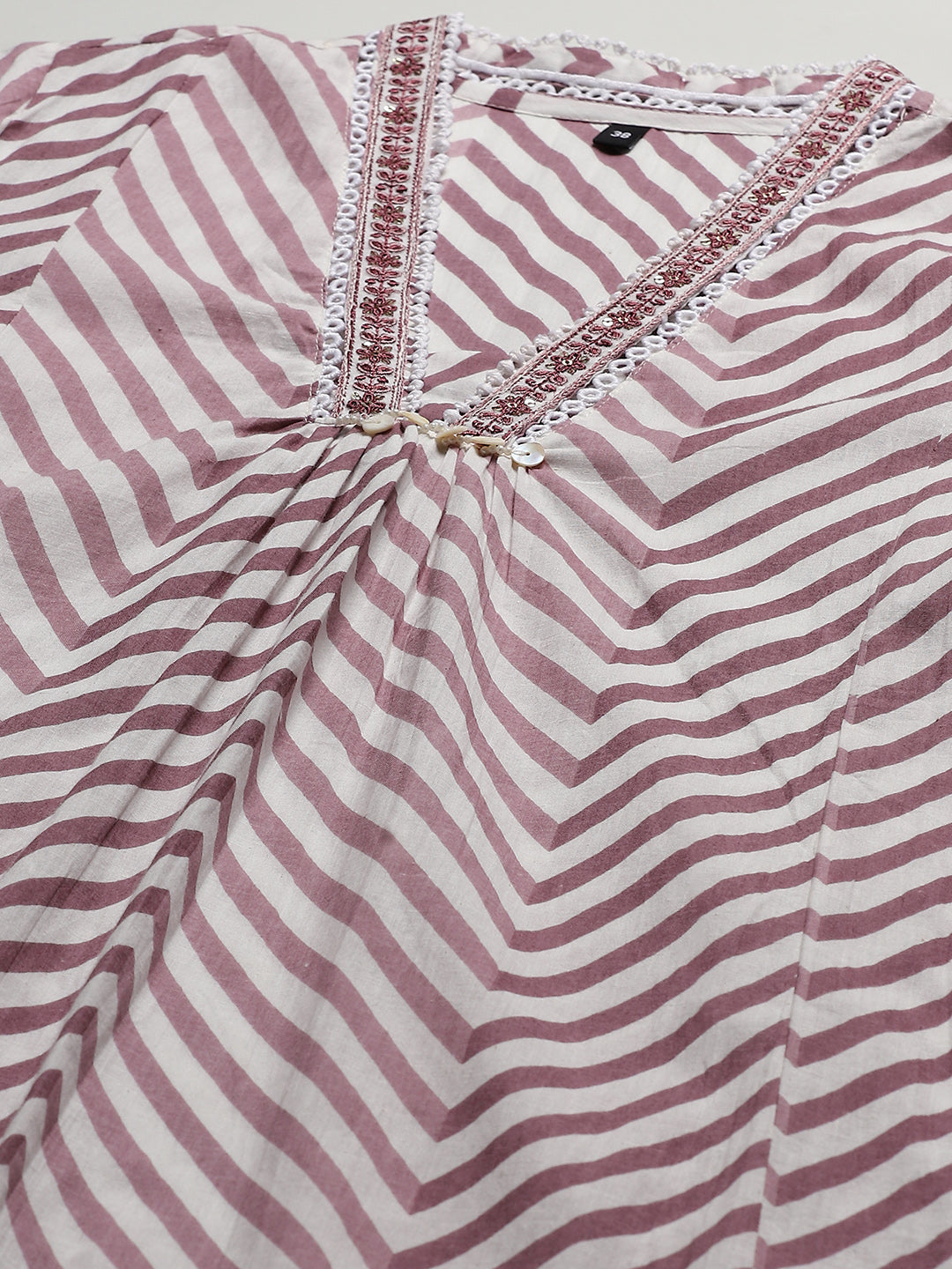 Printed Cotton Blend Kurta With Pants &amp; Dupatta