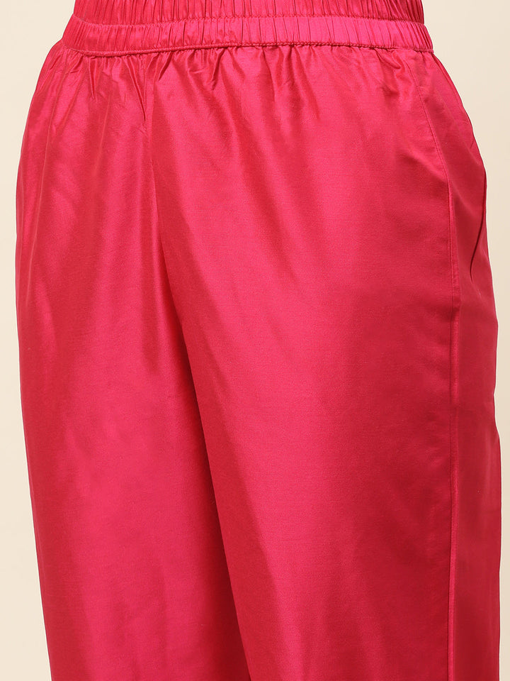 Printed Handloom Kurta With Pants &amp; Dupatta