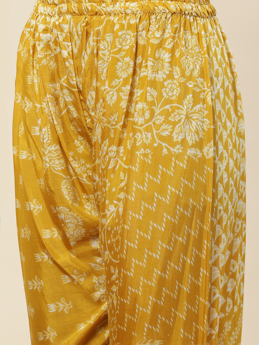 Printed Muslin Kurta With Pants