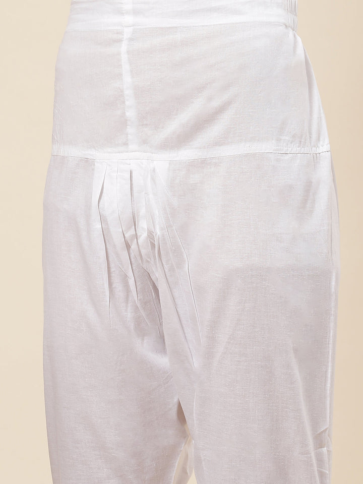 Floral Printed Cotton Kurta With Pants