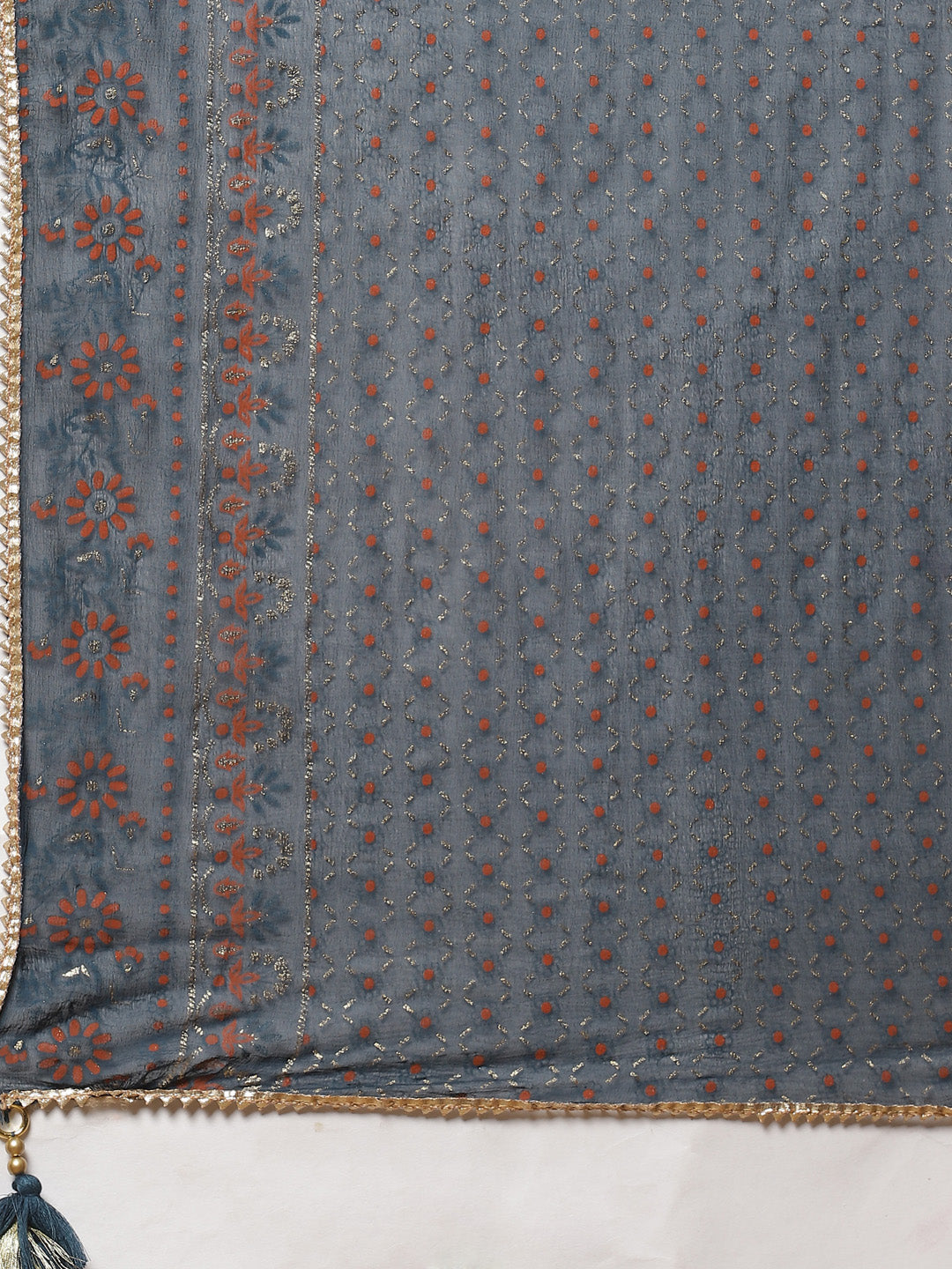 Cotton Kurta With Pant And Chiffon Dupatta