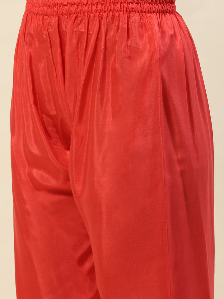 Printed Crepe Kurta With Pants