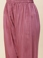 Floral Printed Muslin Kurta With Pants