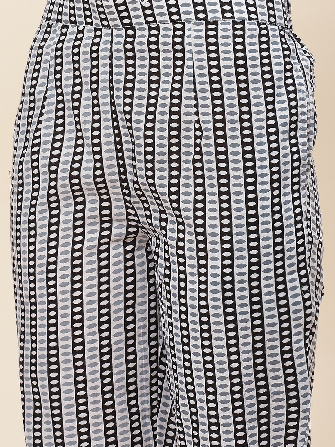 Printed Cotton Kurta With Pants &amp; Dupatta
