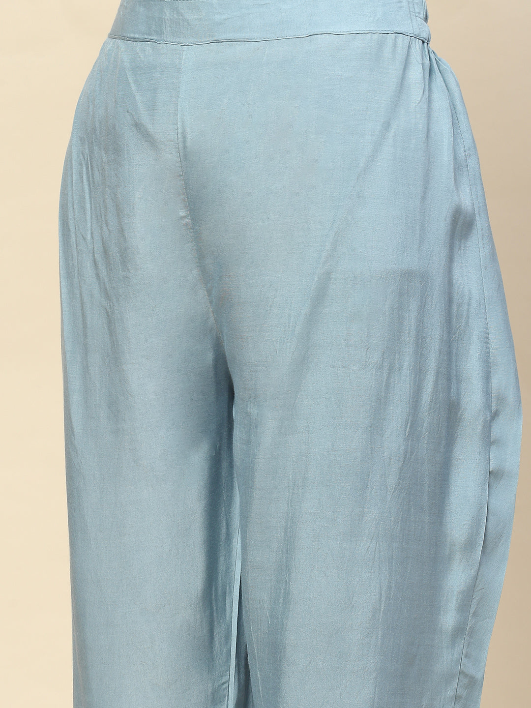 Neck Embroidered Printed Cotton Straight Kurta With Palazzo