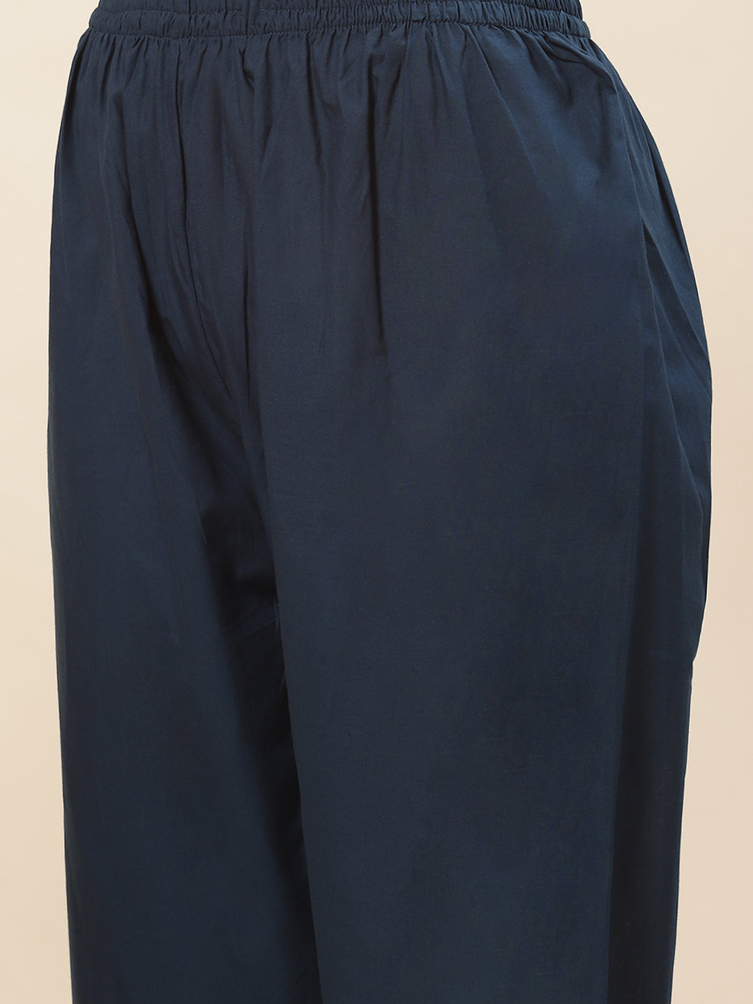 Printed Chanderi Kurta With Pants