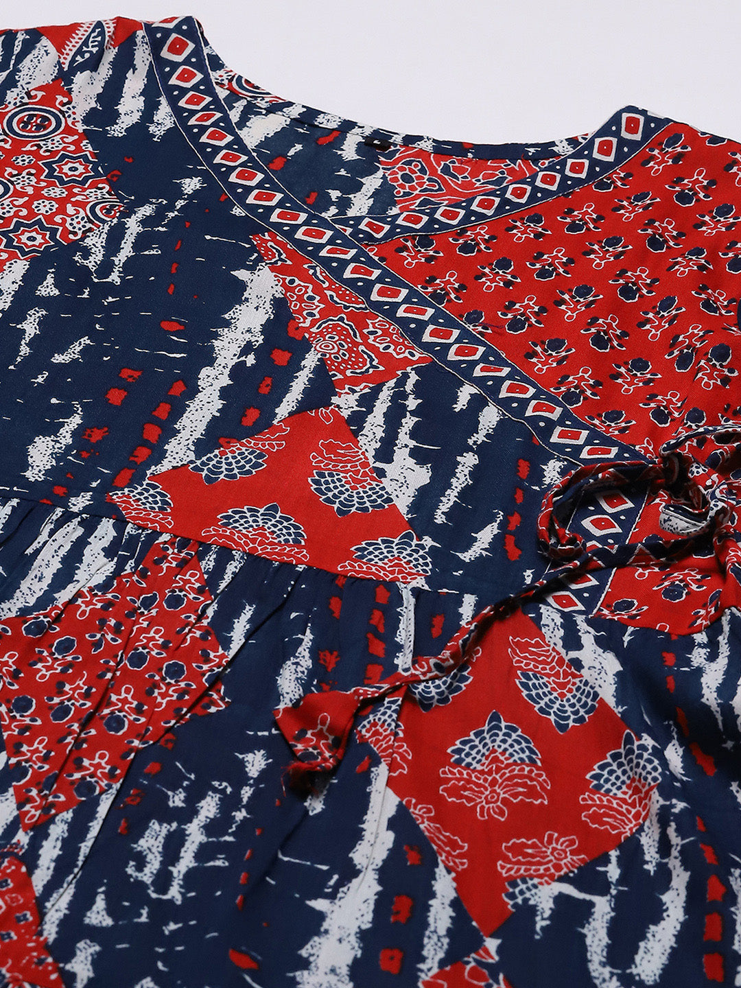 Printed Cotton Blend Kurta &amp; Pants