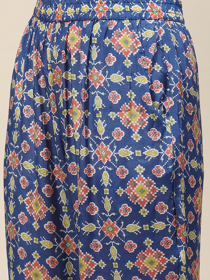 Printed Cotton Kurti With Pants