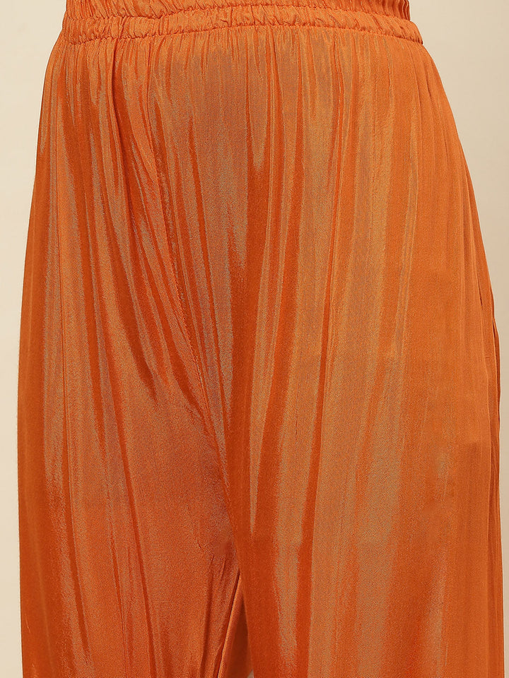 Floral Printed Muslin Kurta With Pants